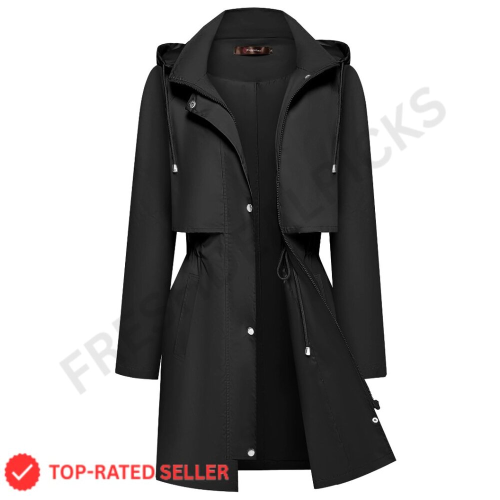 Lightweight Waterproof Rain Jacket Packable Windb… - image 1